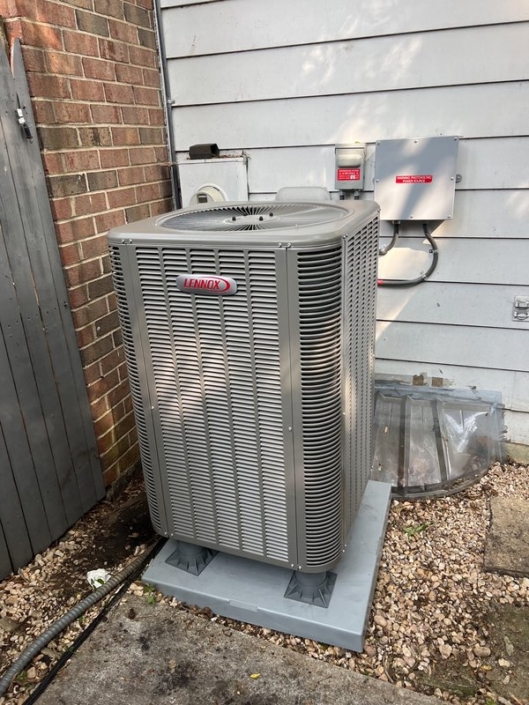 High-efficiency Lennox air conditioner installed by All-Pro Services